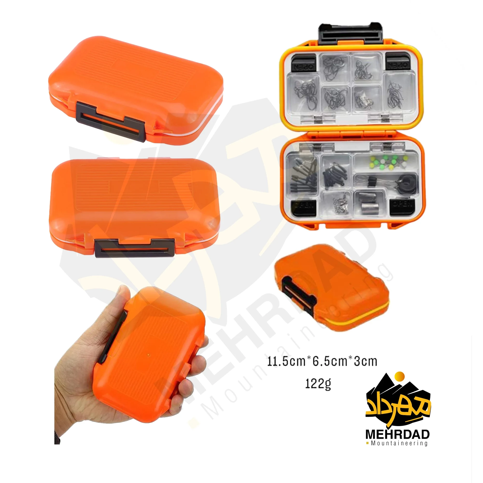 جعبه قلاب ماهیگیری Fishing tackle box | سایز کوچک