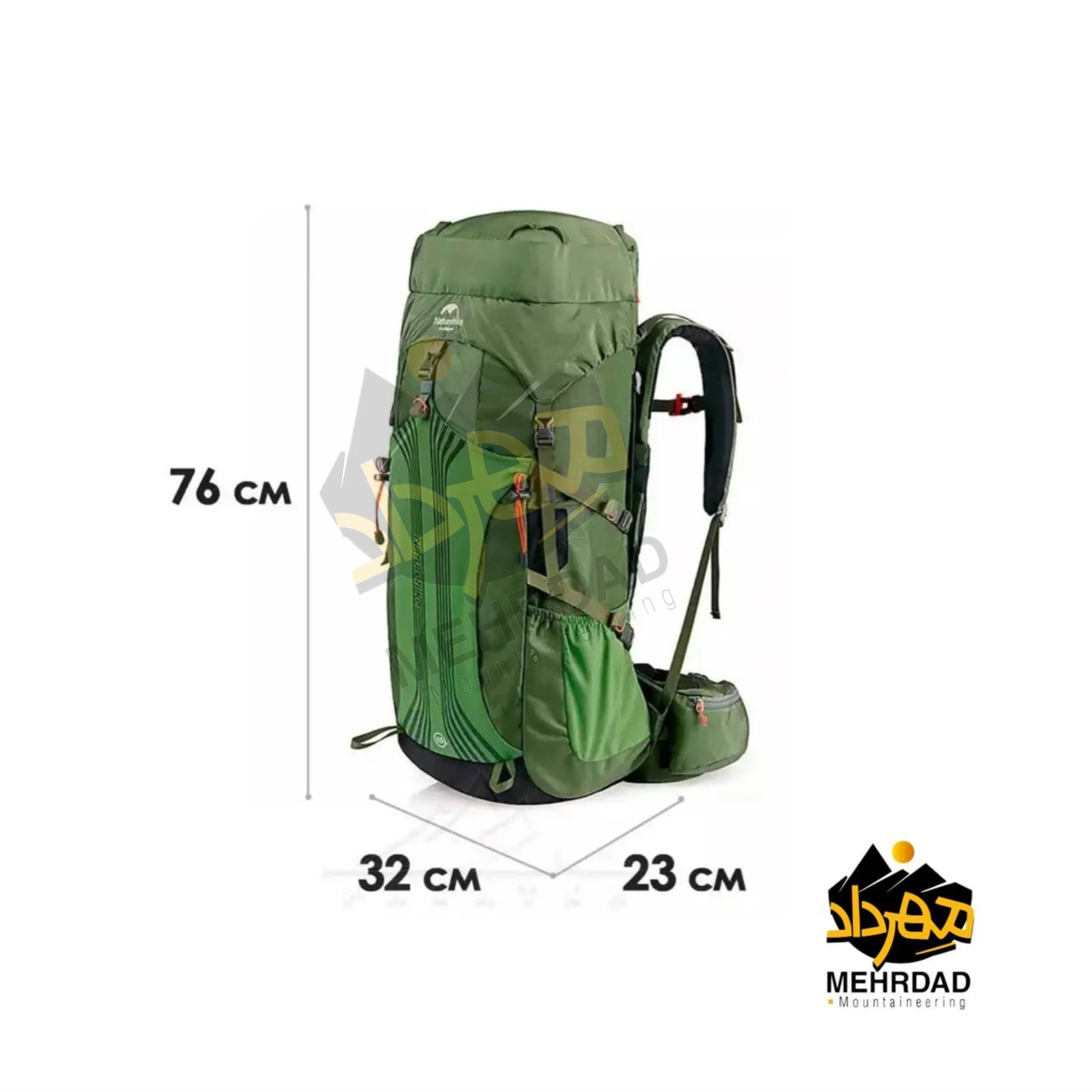 کوله پشتی 55 لیتری نیچرهایک ( NatureHike)