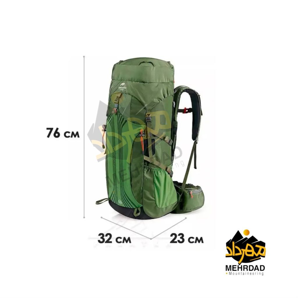 کوله پشتی 55 لیتری نیچرهایک ( NatureHike)